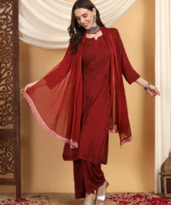 Alternative view of Kinza ChikanKari 3pc Set