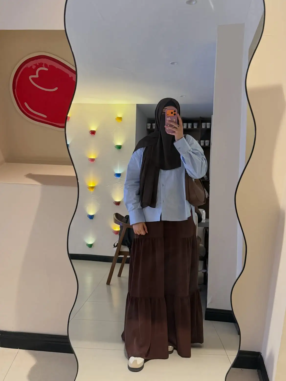 Brown Three Layer Skirt for Women