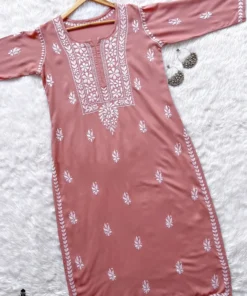 Long Knitwear Straight Kurta