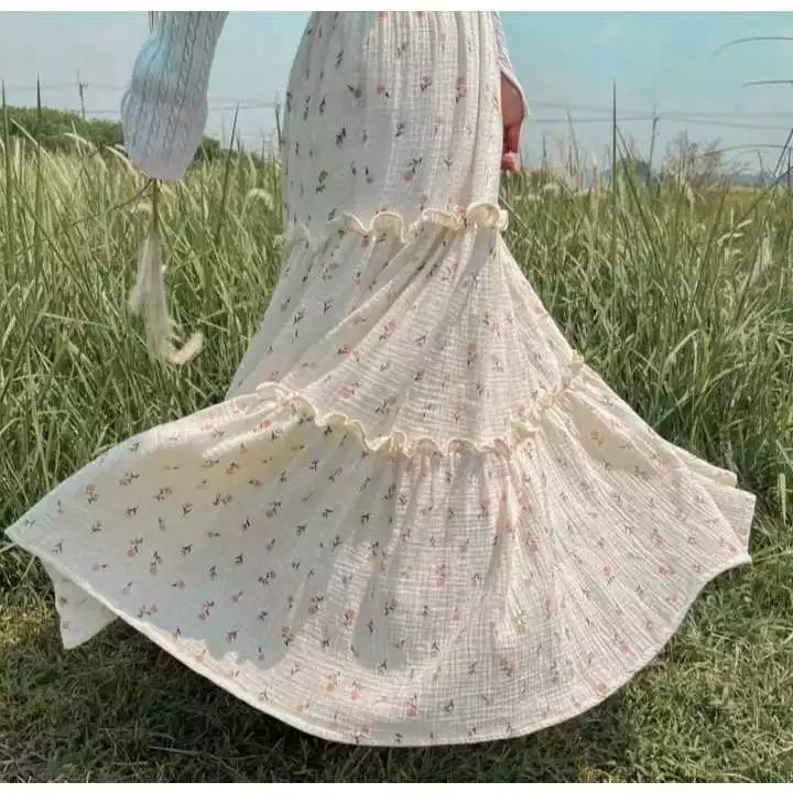 Floral Printed Maxi Skirt - Image 3