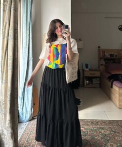 Alternative view of Layers Flowy Skirt