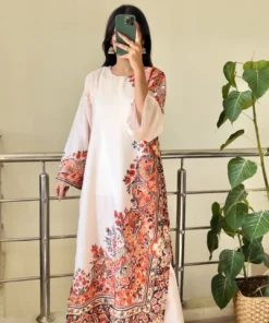 Alternative view of Ranglaari Printed Kaftaan D5