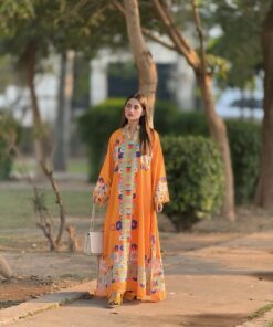 Ranglaari Printed Kaftaan D6