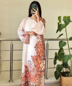 Ranglaari Printed Kaftaan D5