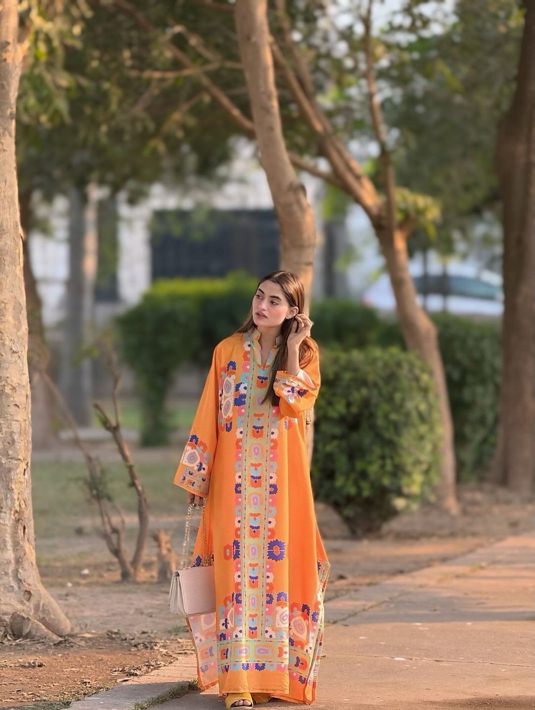 Ranglaari Printed Kaftaan D6 - Image 5