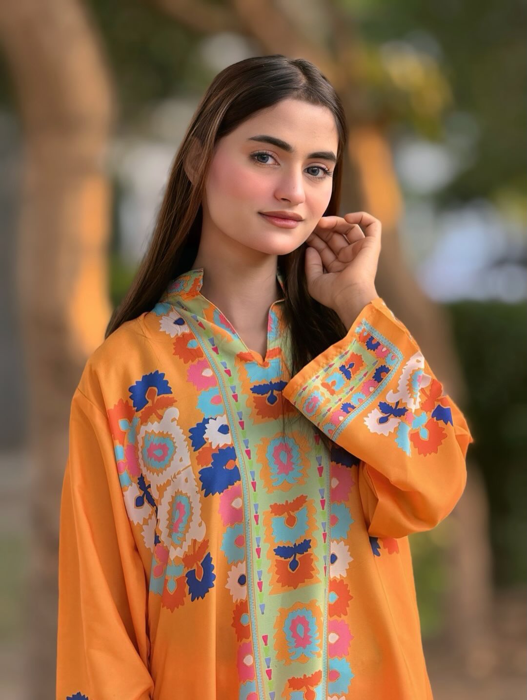 Ranglaari Printed Kaftaan D6 - Image 3