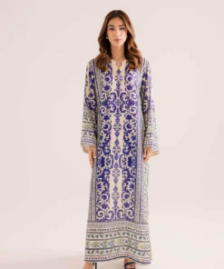 Ranglaari Printed Kaftaan D3