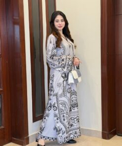 Ranglaari Printed Kaftaan D4