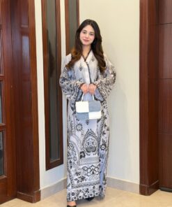 Alternative view of Ranglaari Printed Kaftaan D4