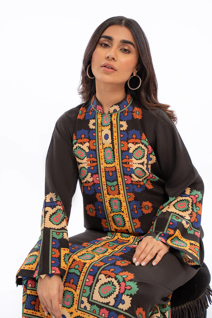 Ranglaari Printed Kaftan D1 - Image 4