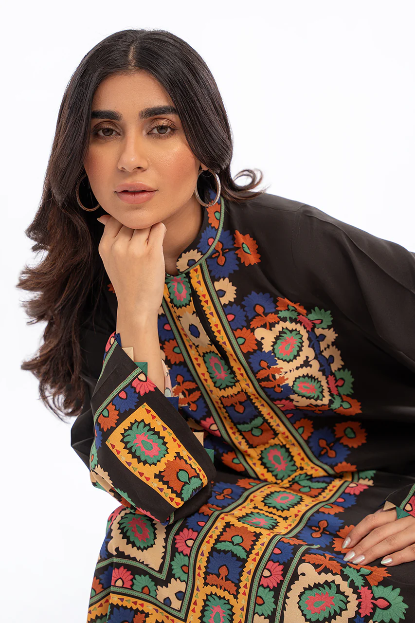 Ranglaari Printed Kaftan D1 - Image 5